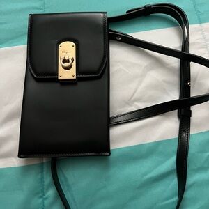 Black Salvatore Ferragamo Cell Phone Purse!